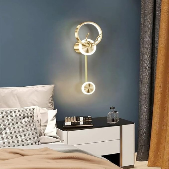 Set of 2 Multipurpose Modern Style Indoor LED Droplight Long Tube Pendant Wall Hanging Decoration Lights for Bedroom 