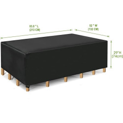 مجموعة اغطية اثاث الحديقة والفناء مقاومة للماء