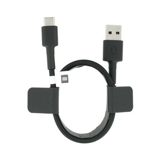 كابل مي USB Type-C بتصميم مضفر أسود