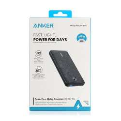 بنك الطاقة Anker USB C ، باور بانك PowerCore Essential 20000 PD (18W) ، خلية عالية