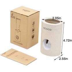 موزع معجون الأسنان العائم المثبت على الحائط بدون مسامير