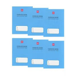 6-Piece Single Line Notebook With Left Margin 80 Pages