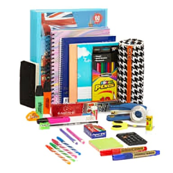72 Piece Back To School Large Stationery Set Multicolour