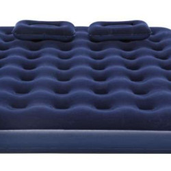 Flocked Airbed With Air Pump 80x60inch