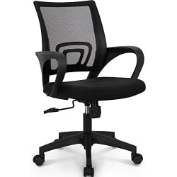 كرسي ألعاب/مكتب مع مسند ظهر مريح مصمم لراحة فائقة مع مقعد قابل للتعديل أسود 100 x 60 x 48سم