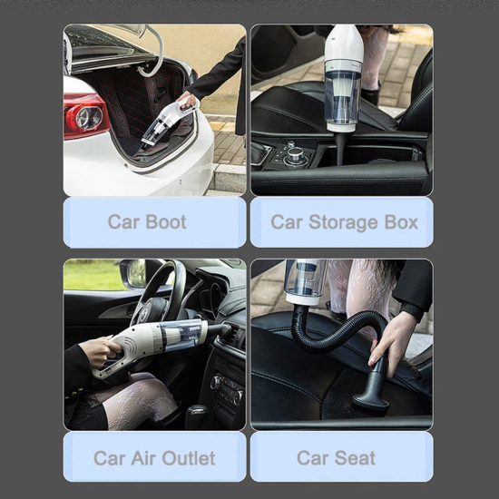 مكنسة كهربائية لاسلكية للسيارات و المنزل مزدوجة الاستخدام اثنين في واحد