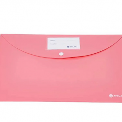 حقيبة مستندات أطلس D-Bag مع بطاقة وزر (أحمر)