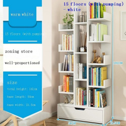 Creative Bookshelf Bookcase Simple Living Room Storage Rack 51 x 19 x 141 cm