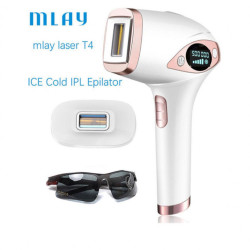 MLAY T4 Ice Compress Laser Hair Removal Device Melsya Pink
