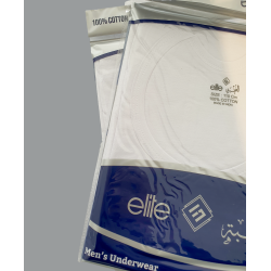  6Pieces Elite Men's Undershirt Crew Neck Undershirt - White