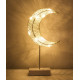 Moon Shape LED Light With Holder Yellow 41 x 24 x 8centimeter