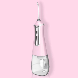 Oral Hygiene Cordless Dental Flosser With Water Jet Pink