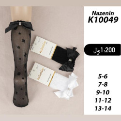 ADULT BLACK BOWS OPAQUE THIGH-HIGH STOCKINGS