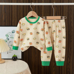  Kids Clothing Sets Warm Fleece Pajamas For Boys Girls Thicken Children Dinosaur Sleepwear Baby