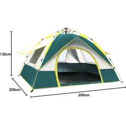 خيمة تخييم تتسع ل 4 أشخاص التركيب في 60 ثانية فقط