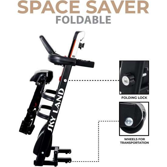 جهاز مشي 4 حصان قابل للطي 