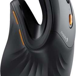  ماوس مريح EM11 NL من بروتو ارك، ماوس عمودي لاسلكي قابل لاعادة الشحن، 3 اجهزة، اتصال متعدد الاجهزة للكمبيوتر