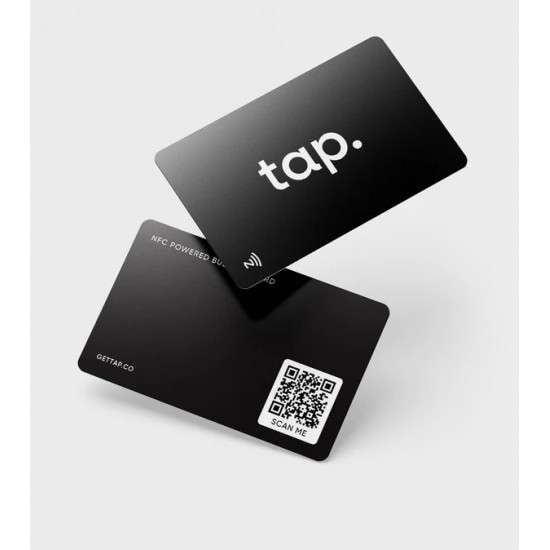 Tap NFC Business Card - Black